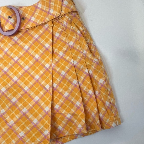 Urban Outfitters Plaid Pink & Orange Skort Size 2 - Picture 5 of 11